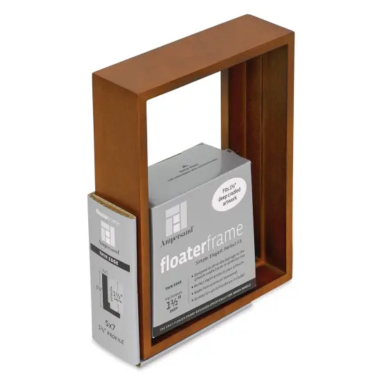 Ampersand Floaterframe - Thin, Walnut, 5" x 7", 1-1/2" {1}