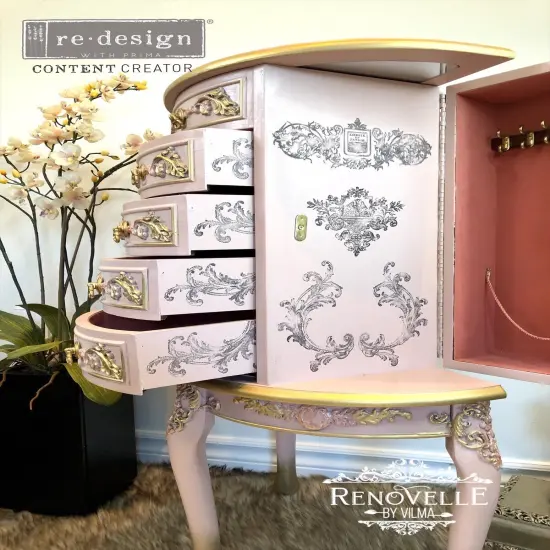 Redesign Decor Clear-Cling Stamps-Chateau De Maisons 12"x12" {2}