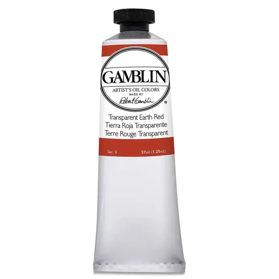 Gamblin Artist's Oil Color - Transparent Earth Red, 37 ml tube {1}