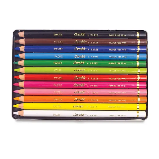 Cont&eacute; &agrave; Paris Pastel Pencil Set - Set of 12, Assorted Colors, Tin {2}