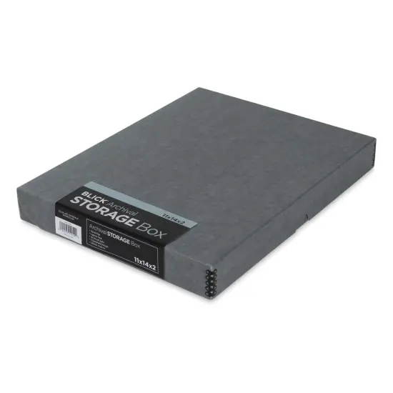 Blick Archival Storage Box - 11" x 14" x 2", Gray {1}