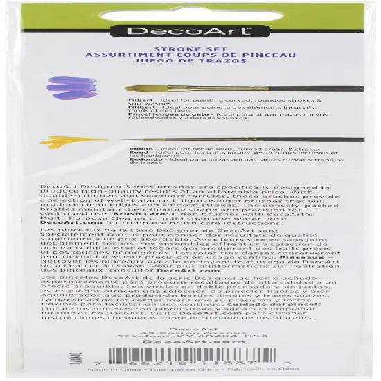 DecoArt Designer Series Brushes-Stroke Set {2}