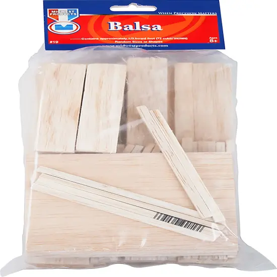 Midwest Products Wood Assortment Economy Bag-Balsa {1}