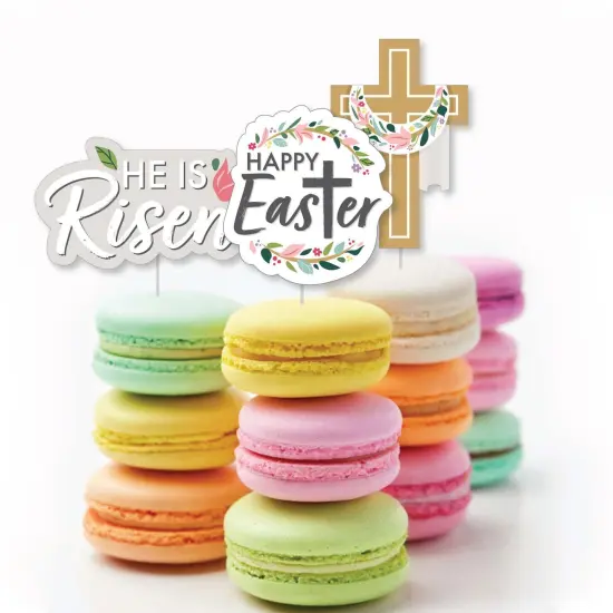 Big Dot of Happiness Religious Easter - DIY Shaped Christian Holiday Party Cut-Outs - 24 Count {4}