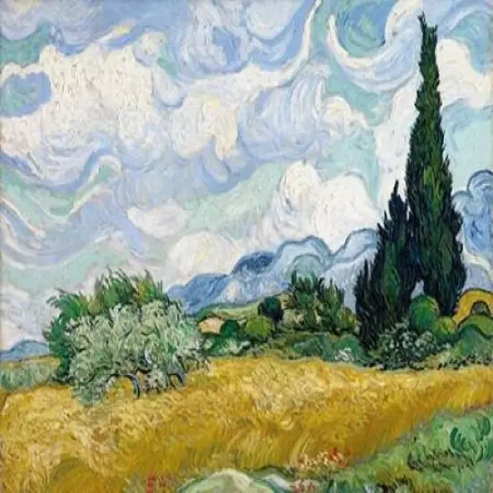 Wheat Field with Cypresses Poster Print by Vincent Van Gogh - Item # VARPDX3VG115 {1}