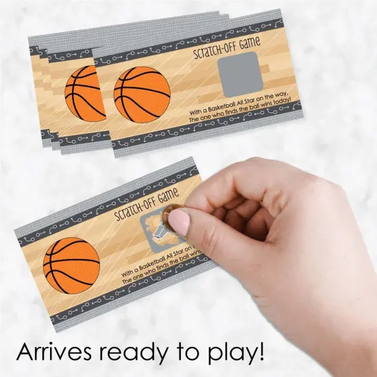 Big Dot of Happiness Nothin' but Net - Basketball - Baby Shower or Birthday Party Game Scratch Off Cards - 22 Count {3}