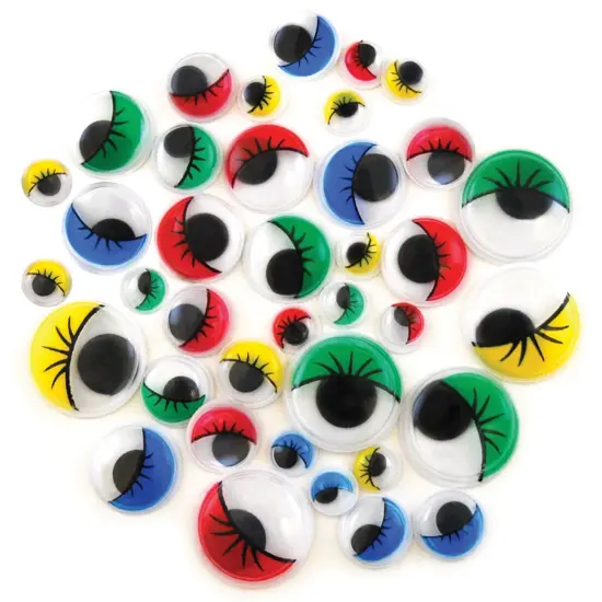Krafty Kids Paste-On Googly Eyes 38/Pkg-Assorted {2}