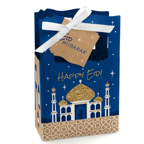 Big Dot of Happiness Eid Mubarak Favor Boxes - Happy Eid - Ramadan Party - Set of 12 {1}