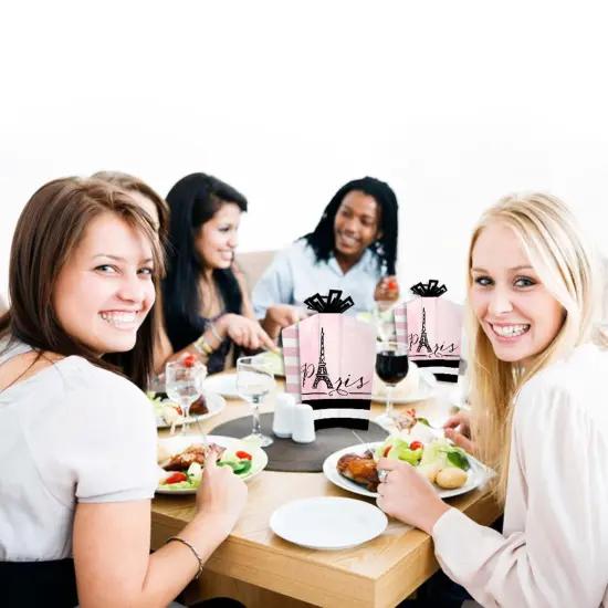 Big Dot of Happiness Paris, Ooh La La - Table Decorations - Paris Themed Baby Shower or Birthday Party Fold and Flare Centerpieces - 10 Count {7}