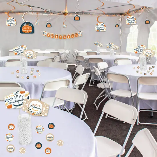 Big Dot of Happiness Happy Thanksgiving - Fall Harvest Party Supplies Decoration Kit - Decor Galore Party Pack - 51 Pieces {4}