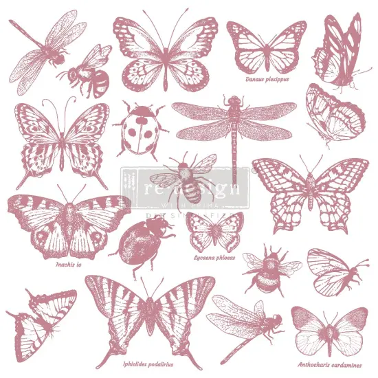 Redesign Decor Clear-Cling Stamps - Monarch 12"x12" {1}