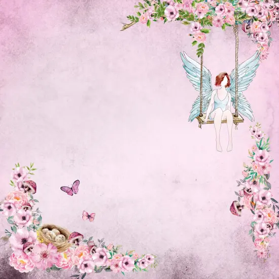 Little Birdie Cardstock Pack 6"X6" 24/Pkg-Fairy Sparkle {7}