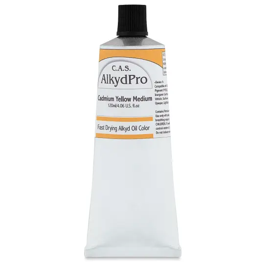 CAS AlkydPro Fast-Drying Alkyd Oil Color - Cadmium Yellow Medium, 120 ml tube {1}
