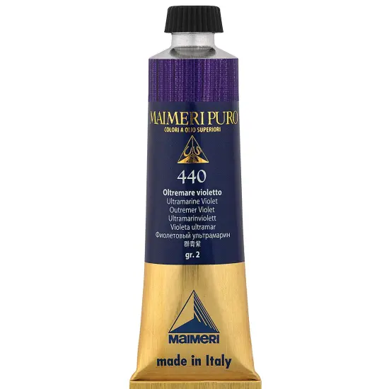 Maimeri Puro Oil Color - Ultramarine Violet, 40 ml tube {1}