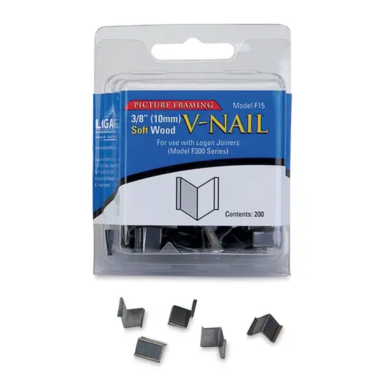 Logan Soft V Nails - 3/8", Box of 200 {1}