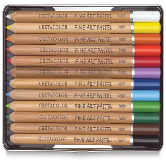 Cretacolor Fine Art Pastel Pencil Set - Tin Box, Set of 12 {2}