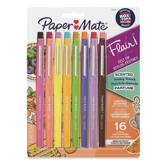 Paper Mate Flair Scented Pens - Sunday Brunch, Set of 16 {1}
