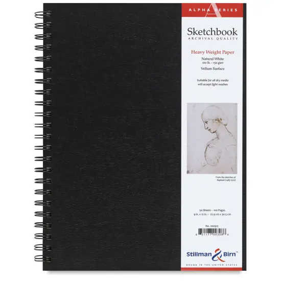 Stillman & Birn Alpha Series Sketchbook - 12" x 9", Portrait, Wirebound, 50 Sheets {2}