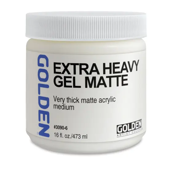 Golden Extra Heavy Acrylic Gel Medium - Matte, 16 oz jar {1}