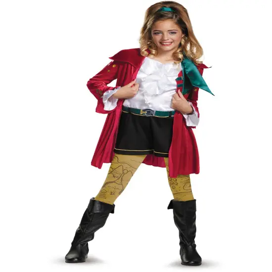 Girls Deluxe Descendants Wicked World CJ Hook Outfit Costume {1}