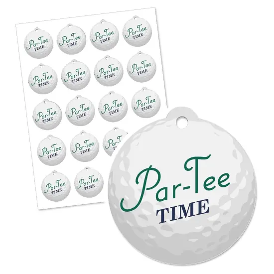 Big Dot of Happiness Par-Tee Time - Golf - Birthday or Retirement Party Favor Gift Tags (Set of 20) {3}