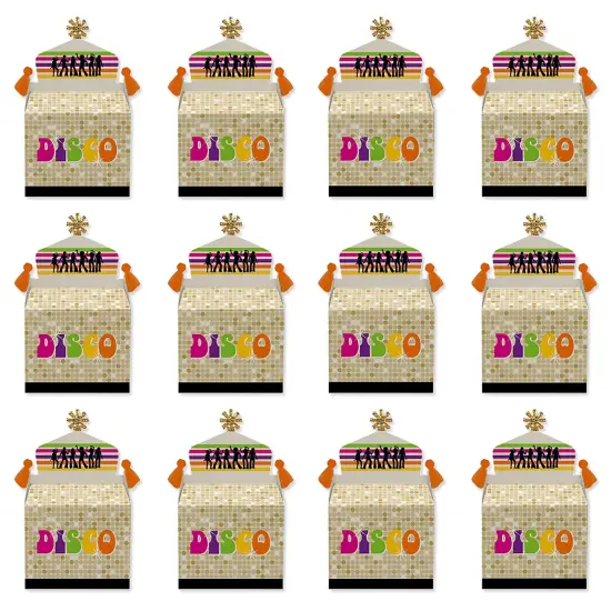 Big Dot of Happiness 70's Disco - Treat Box Party Favors - 1970s Disco Fever Party Goodie Gable Boxes - Set of 12 {6}