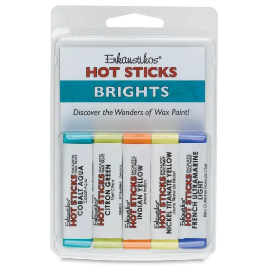 Enkaustikos Hot Sticks Encaustic Paints - Set of 5, Bright Colors, 13 ml sticks {1}