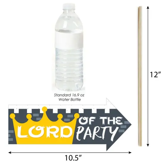 Big Dot of Happiness Funny Calling All Knights and Dragons - Medieval Party or Birthday Party Photo Booth Props Kit - 10 Piece {4}