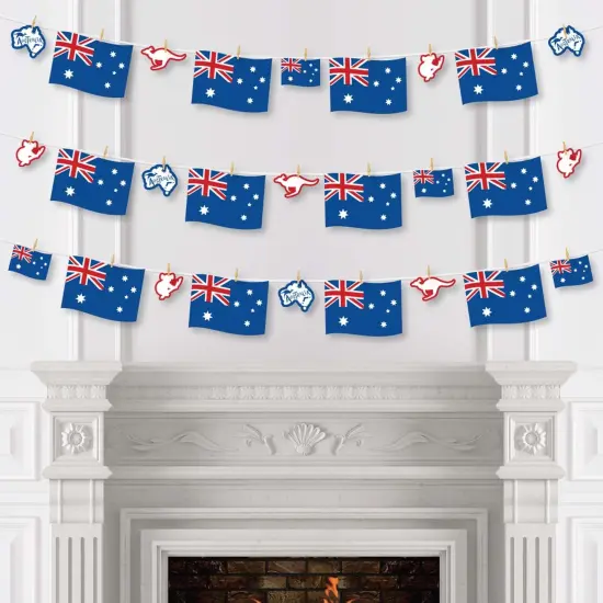 Big Dot of Happiness Australia Day - G'Day Mate Aussie Party DIY Decorations - Clothespin Garland Banner - 44 Pieces {4}