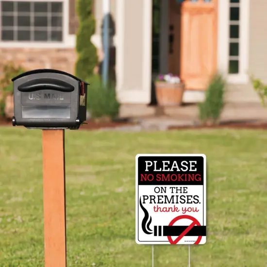 Big Dot of Happiness No Smoking - Outdoor Lawn Sign - Business Yard Sign - 1 Piece {3}