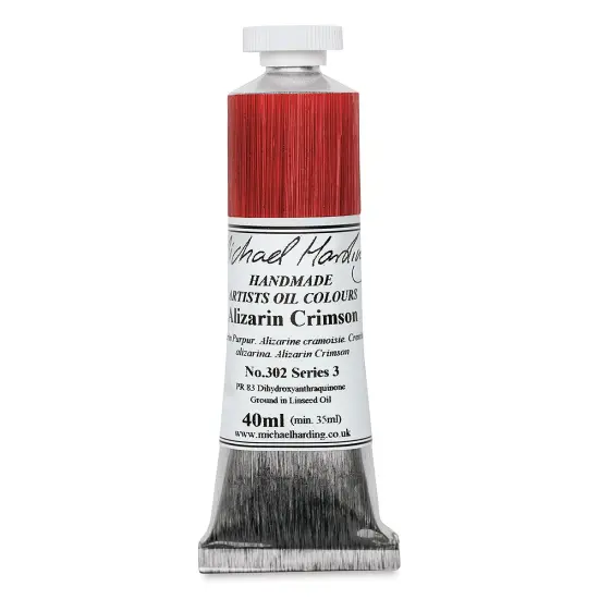 Michael Harding Artists Oil Color - Alizarin Crimson, 40 ml tube {1}