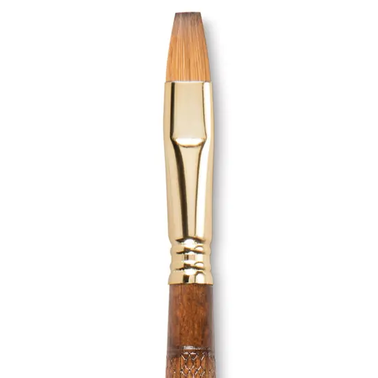 Escoda Reserva Kolinsky-Tajmyr Sable Brush - Bright, Long Handle, Size 12 {1}