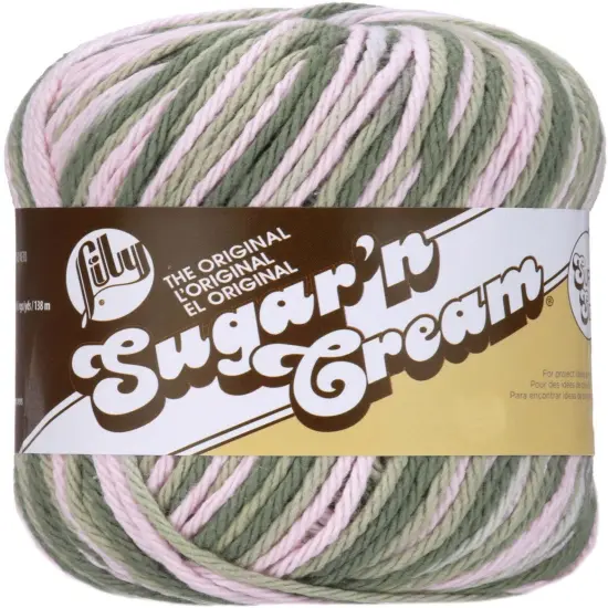 Lily Sugar'N Cream Super Size Pink Camo Yarn - 6 Pack of 85g/3oz - Cotton - 4 Medium (Worsted) - 150 Yards - Knitting/Crochet {2}