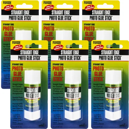 Multipack of 6 - Photo Glue Stick Triangular Edge {1}