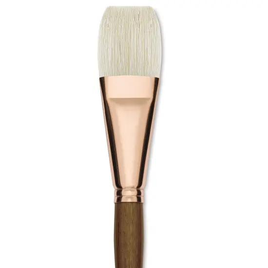 Princeton Best Natural Bristle Brush - Flat, Long Handle, Size 16 {1}