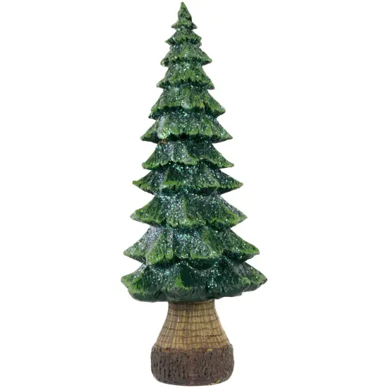 Northlight Glittered Pine Tree Christmas Decoration - 12" Green {1}