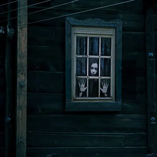 FUN LITTLE TOYS Halloween Female Ghost Curtain, Window Door Cover, Halloween Decoration, Party Decors {5}