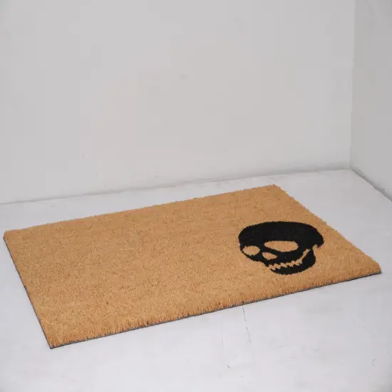 Black Skull Doormat {7}