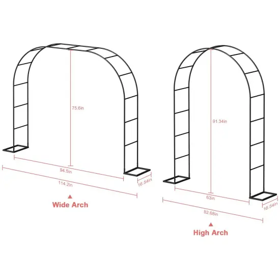 Wedding Arches Garden Arch Trellis Black {2}