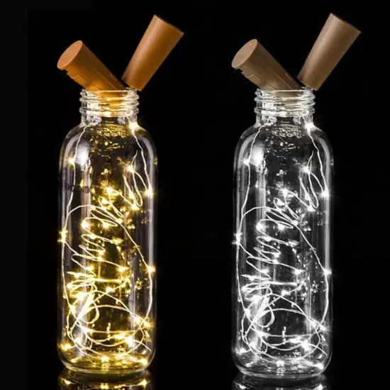 2m Wine Bottle Fairy String Lights 10 Pack White {3}