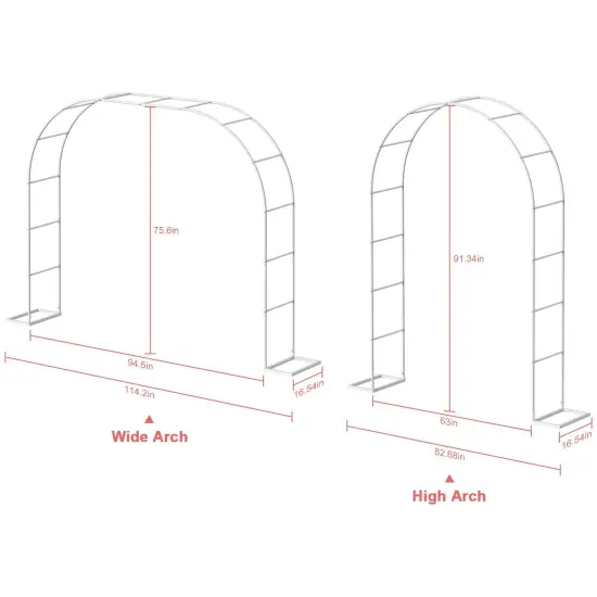 Wedding Arches Garden Arch Trellis White {2}