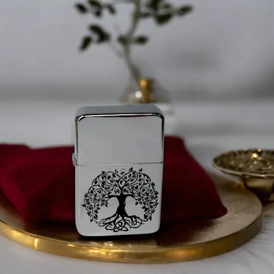 Lighter - Celtic Tree of Life CHROME {4}