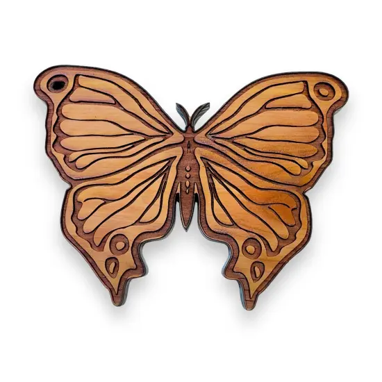 Butterfly - Cedar Ornament {1}