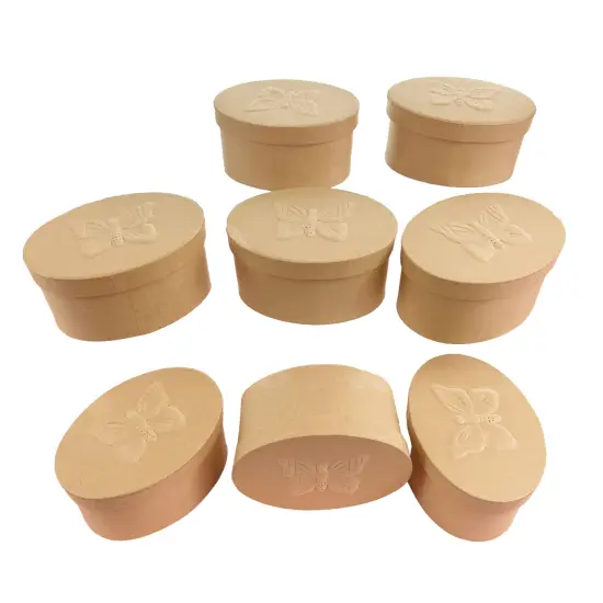 36 Units of Oval Box with Butterfly Embossed Lid {1}