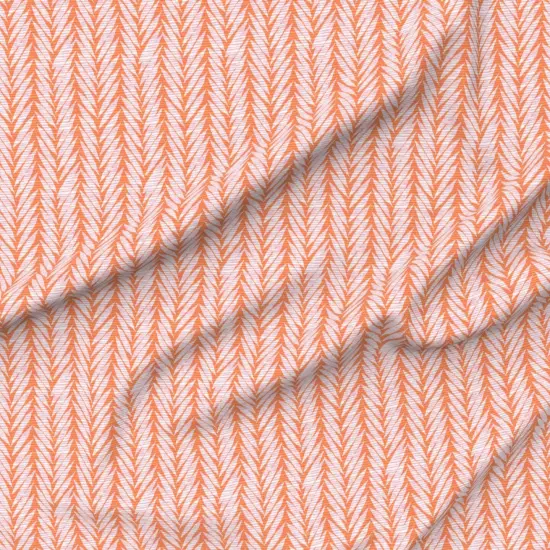 Various Fabrics by the Yard or Fat Quarter Tropical Stripe Papaya Orange Cotton Candy Pink Summer Vacation Custom Printed Fabric by Spoonflower {6}