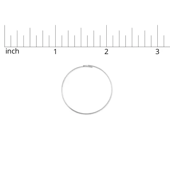 Silver-Plated Round Wire Hoops for DIY Wine Glass Charms or Earrings (Package of 10) {2}