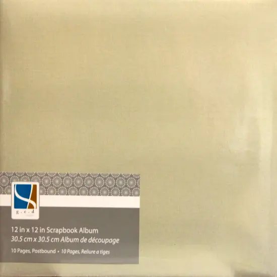 G.C.D. Scrapbook Album 12 x 12 - Platinum {1}