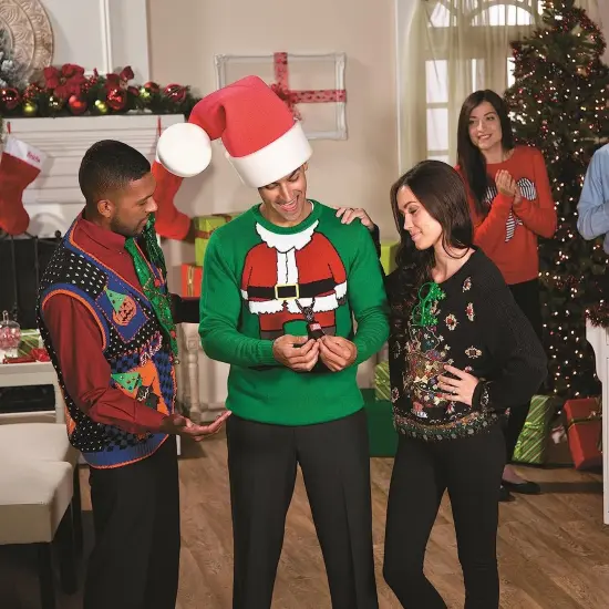 Fun Express Ugly Sweater Costume Trophy for Christmas - 12 Pieces {2}