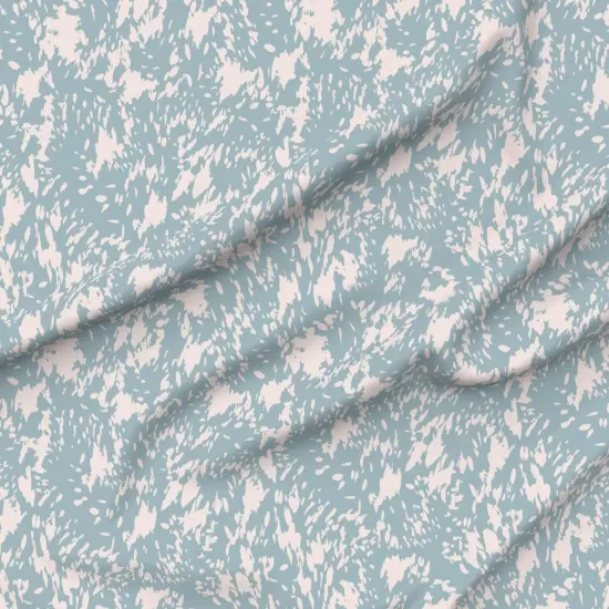 Various Fabrics by the Yard or Fat Quarter Duck Egg Blue Abstract Jungle Aqua Cream Modern Custom Printed Fabric by Spoonflower {6}