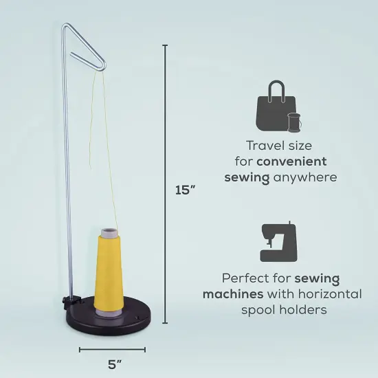 JumblCrafts Single Thread Spool Holder &ndash; for Feeding While Sewing, for Various-Sized Spools {4}